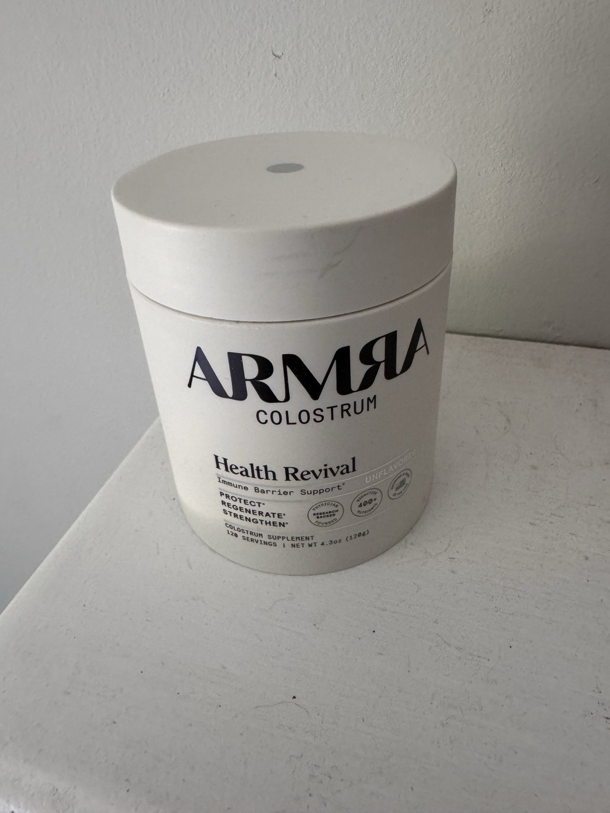 NEW Sealed ARMRA Colostrum Health Revival 120 Servings Unflavored Immune Support