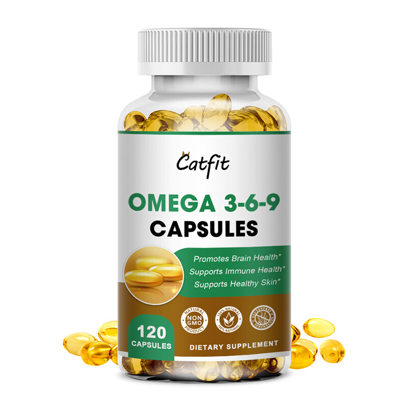 Catfit Omega-3-6-9 Fish Oil Capsule 500mg Support Heart & Brain Healthy