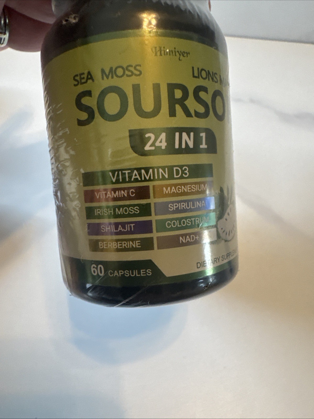 Lot Of 2 Himiyer Sea Moss Soursop Lion’s Mane Vitamin D3 Magnesium 60 Capsules