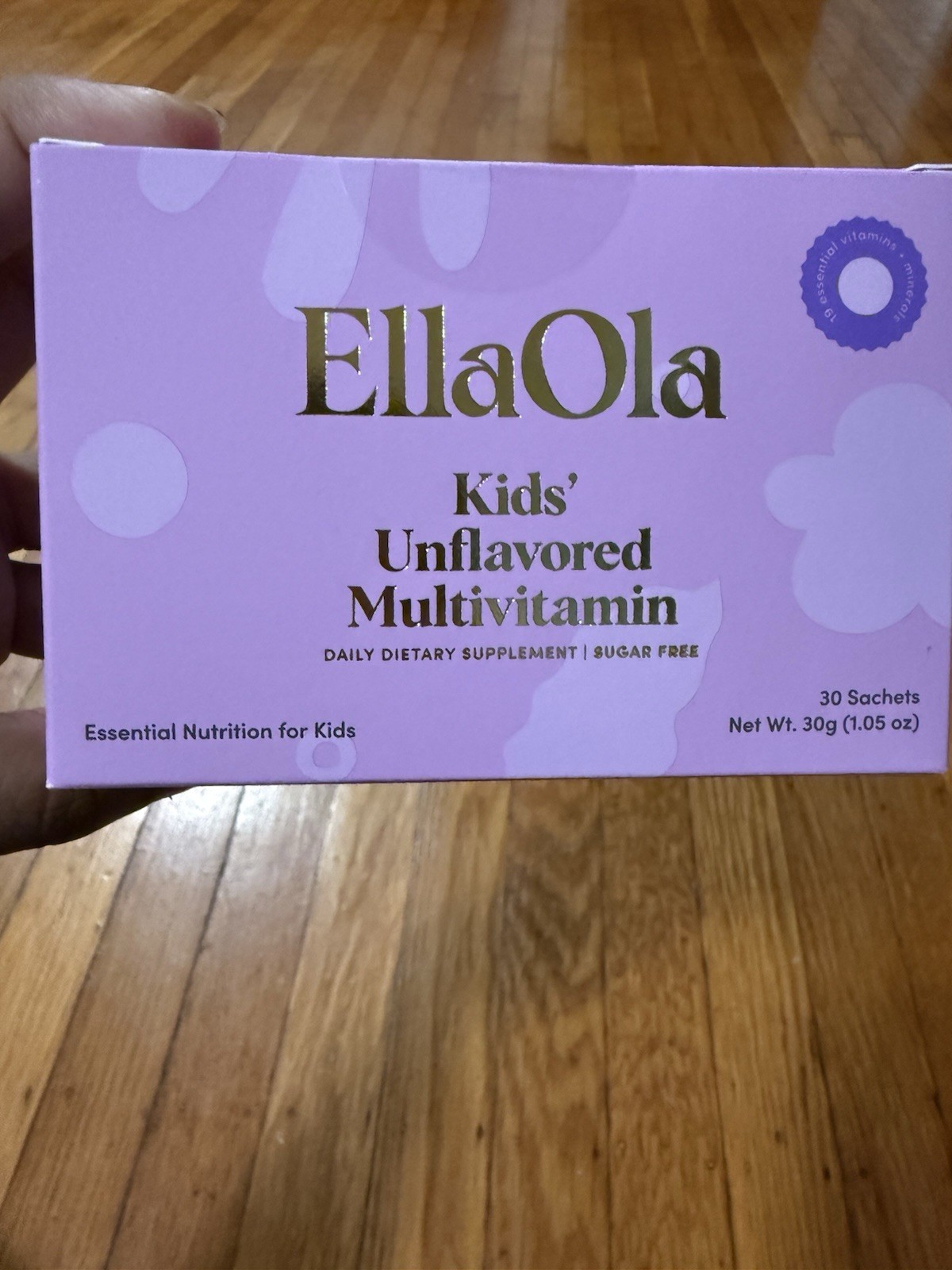 3x EllaOla Unflavored Multivitamin Powder Sugar Free Vegan Gluten-Free Non-GMO30