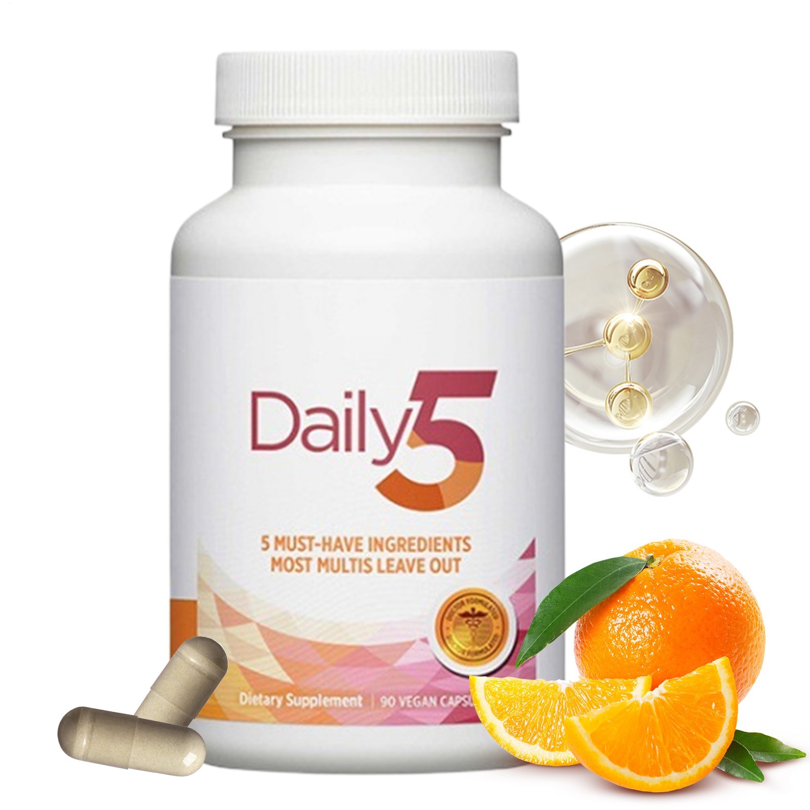 Preferred Doctors’ Daily5 90 Vegan Capsules Dietary Supplement 3PACK