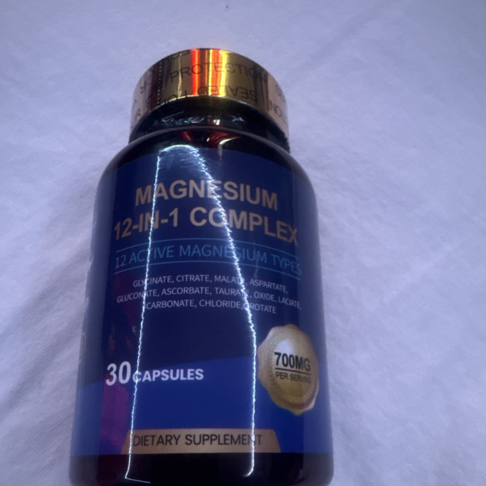 Magnesium 12-in-2 Complex 700mg 30 Capsules Glycinate Citrate Malate Aspartate