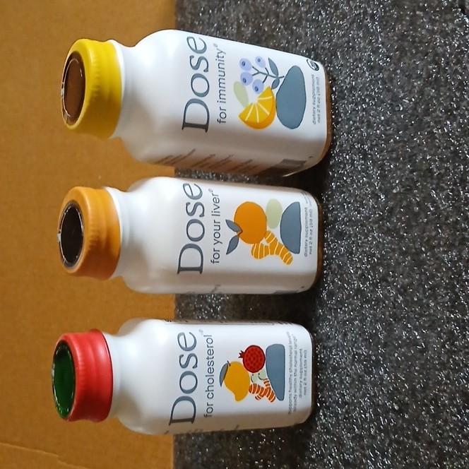 24 Dose Dietary Supplement Shots Assortment Immune Support Liver & Cholesterol