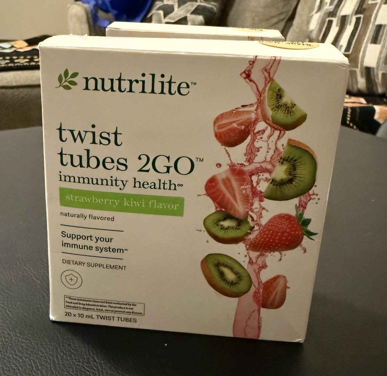 Nutrilite 2GO Immunity Twist Tubes Liquid Supplement Strawberry Kiwi 20x10mL