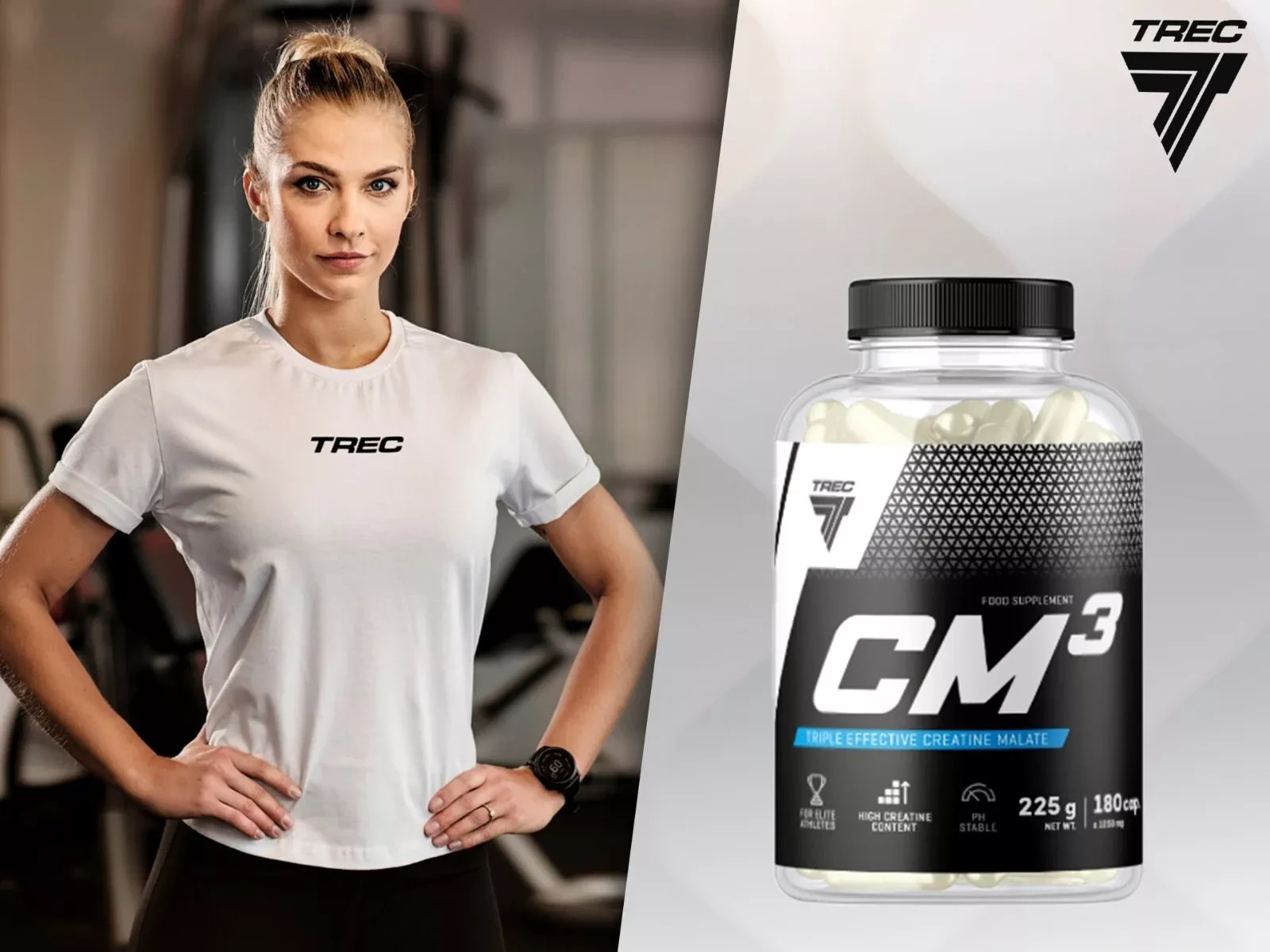 CM3 1250 – 90-180 Caps – Creatine Malate Endurance Strength Muscle Regeneration