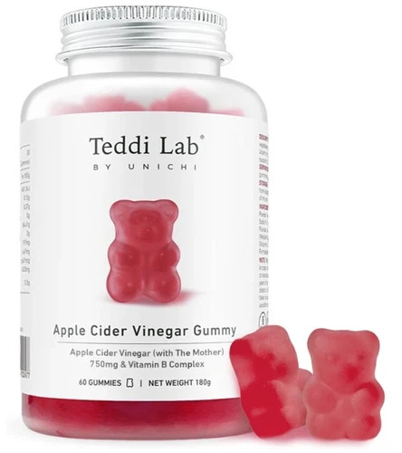 Teddi Lab Apple Cider Vinegar Gummy Metabolism 60 Gummies EXP 10/2026