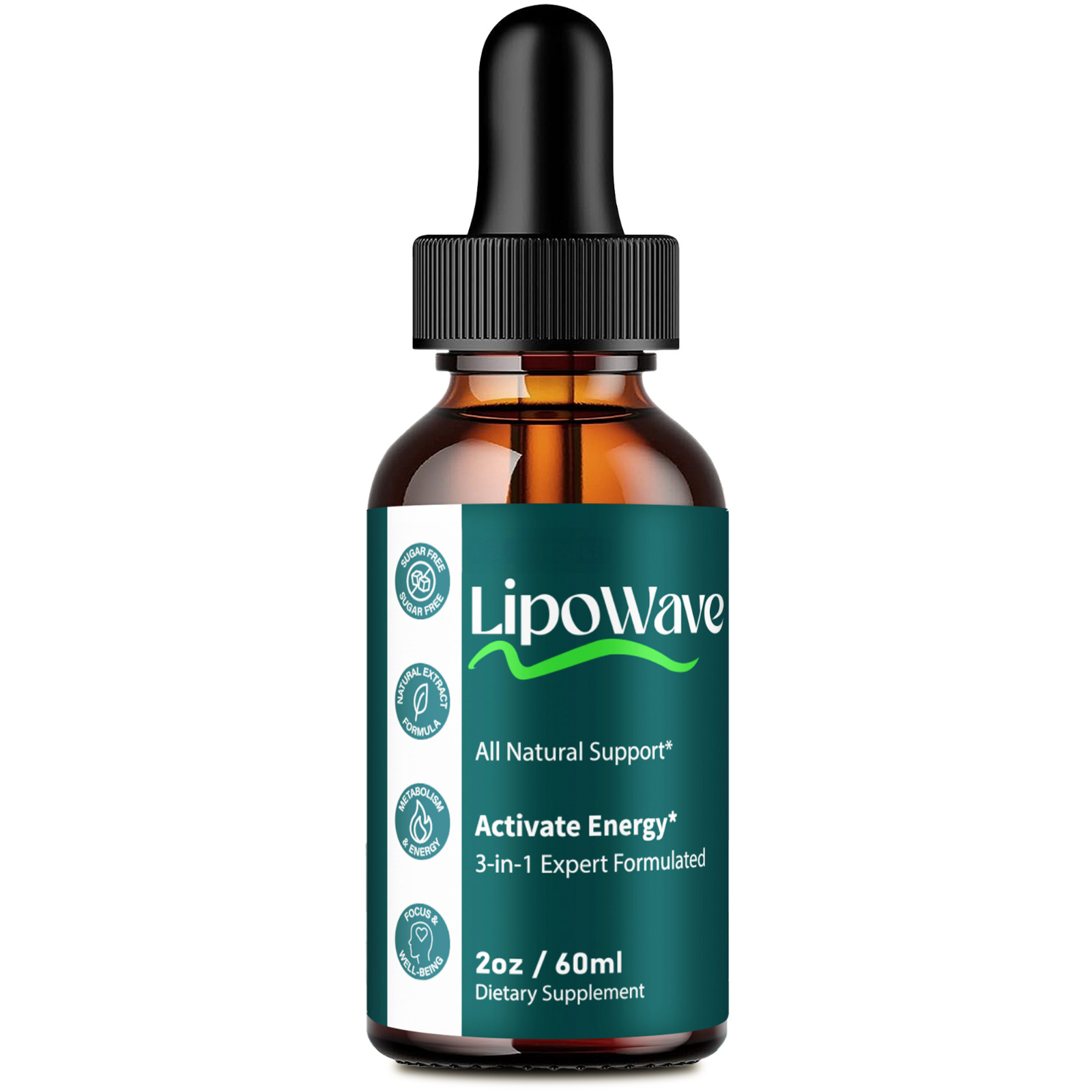 Lipowave Drops, Official LipoWave Drops with All Natural Ingredients (1 Pack)