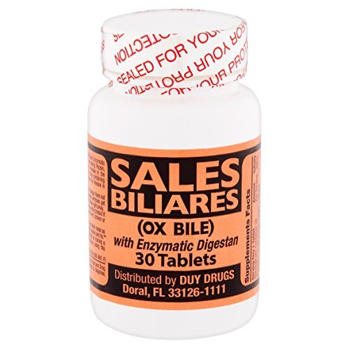 Sales Biliares OX Bile with Enzymatic Digestan Tablets, 30 count