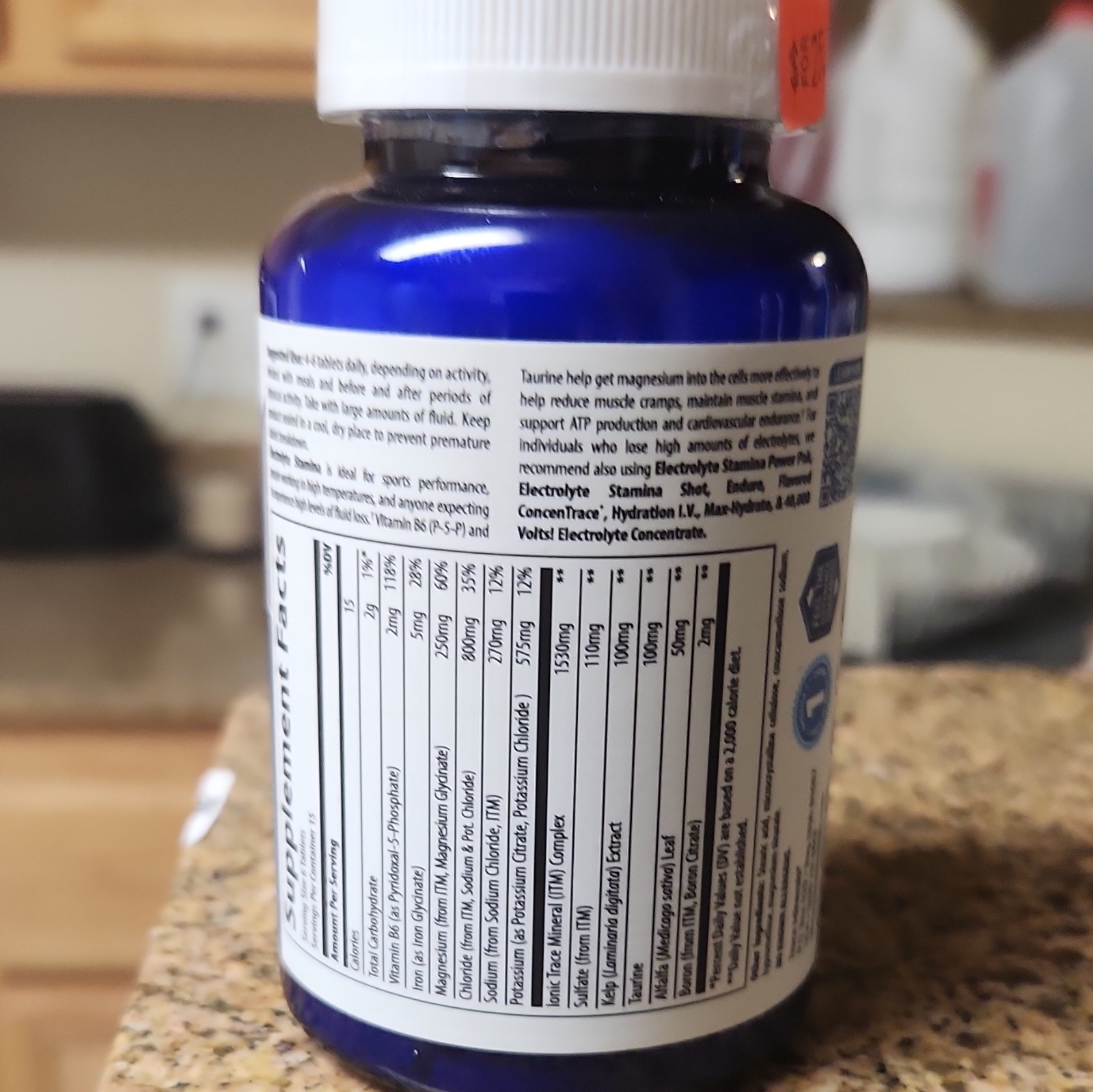 Trace Minerals TMSPORT Electrolyte Stamina Capsules 60 Ct Exp 11/2026