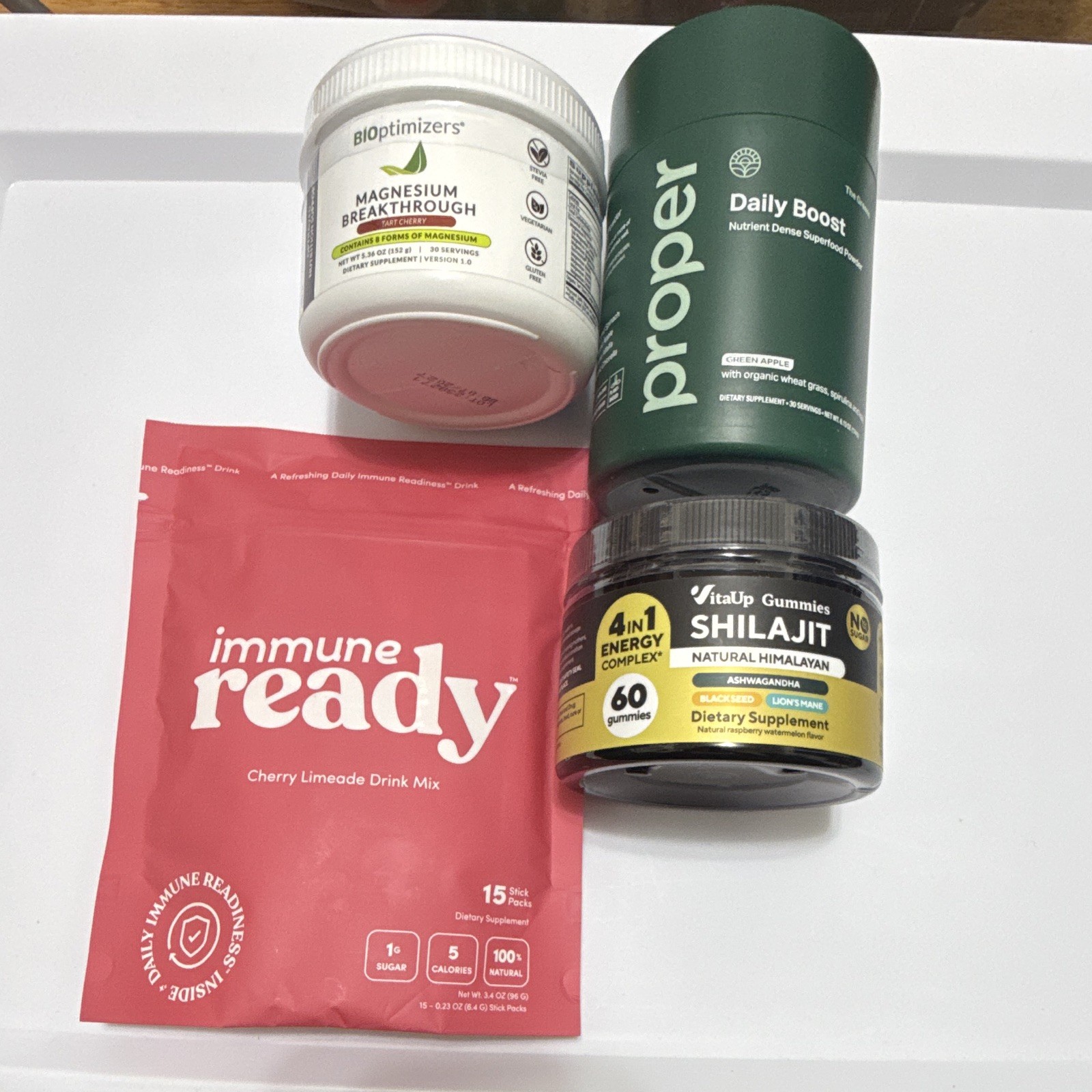Daily Wellness Supplement Bundle | Immune Ready, Magnesium, Shilajit, Proper