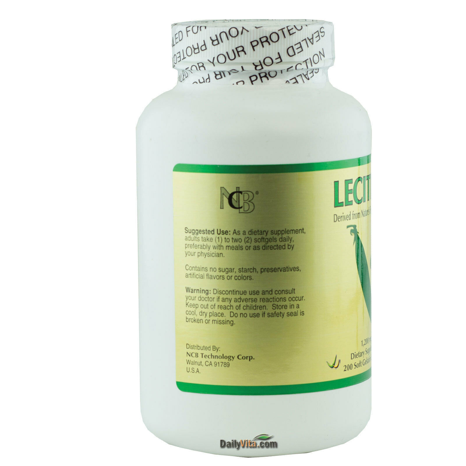 3 Bottles of Lecithin 1200mg 200 Softgels anti-oxidant