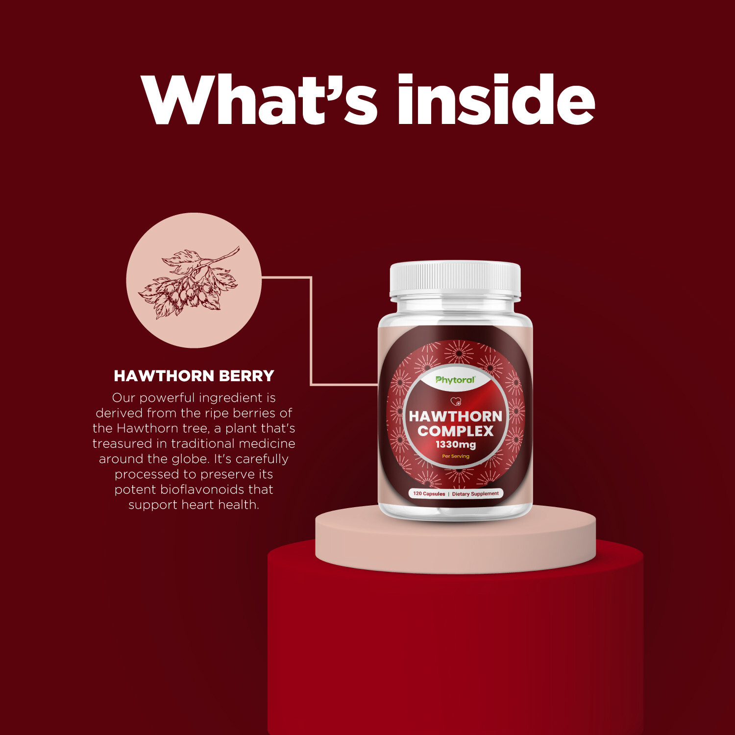 Extra Strength Hawthorn Berry Capsules – Hawthorn Supplement for Heart Health