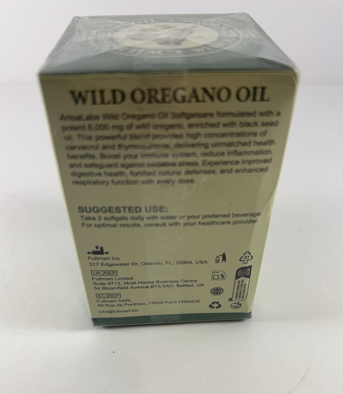 AtroaLabs Wild Oregano Oil Softgels, 120 Count, 6000 mg/2 Softgels Serving