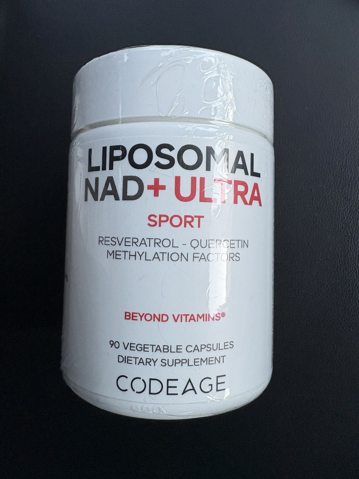 Codeage Liposomal NAD+ Ultra, Resveratrol, Quercetin, Betaine, Riboflavin, 90 ct