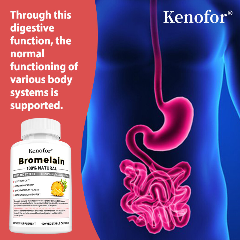 Bromoelain Supplement – Balance Blood Circulation 30 To 120 Caps