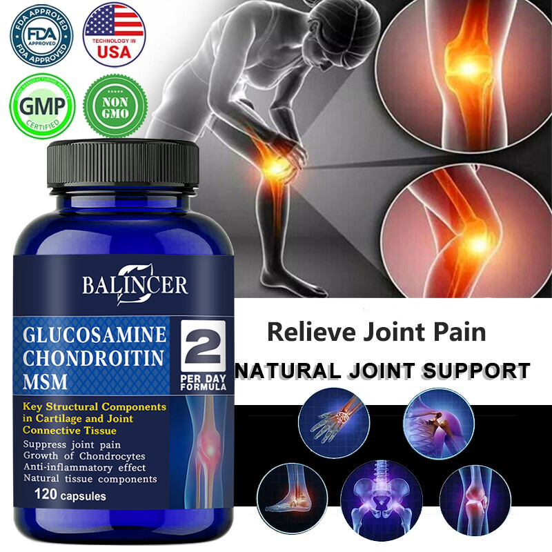 Triple Strength 1500 mg Glucosamine Chondroitin & MSM , Bones, Joint Support