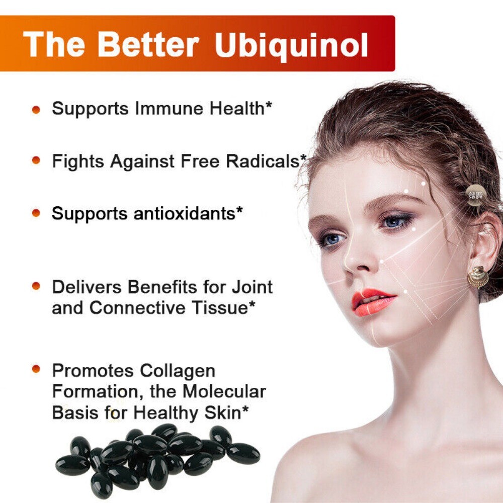 Ubiquinol Coq10 400 Mg, 60 Softgels 3x Better Absorption EXP 7/26