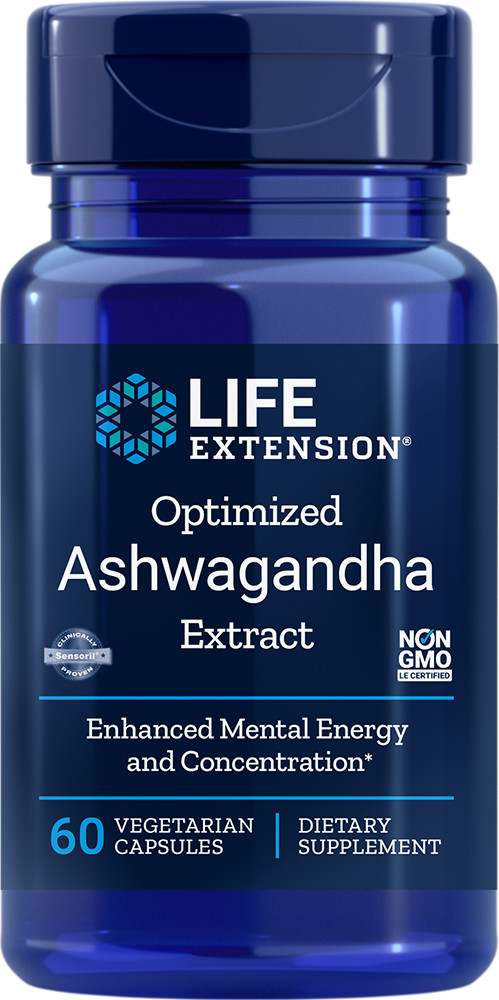 Life Extension Optimized Ashwagandha Extract 60 VegCaps