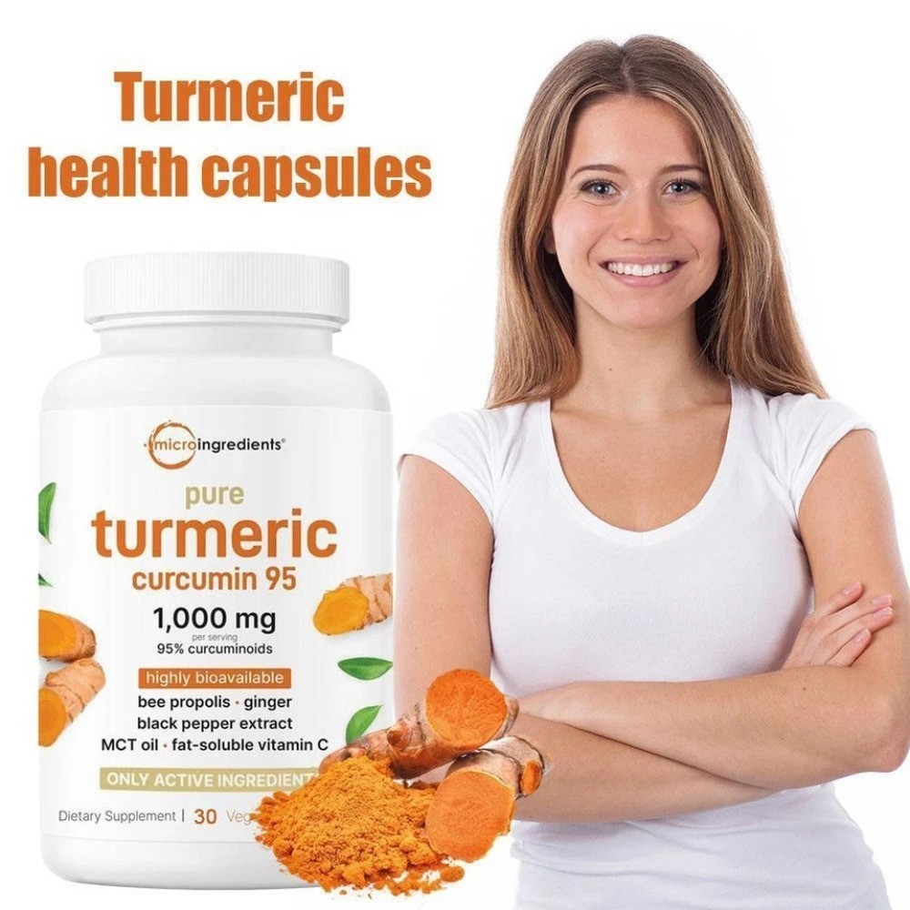 2 BOTTLES–Micro Ingredients Turmeric Curcumin|95% Curcuminoids w/ Black Pepper