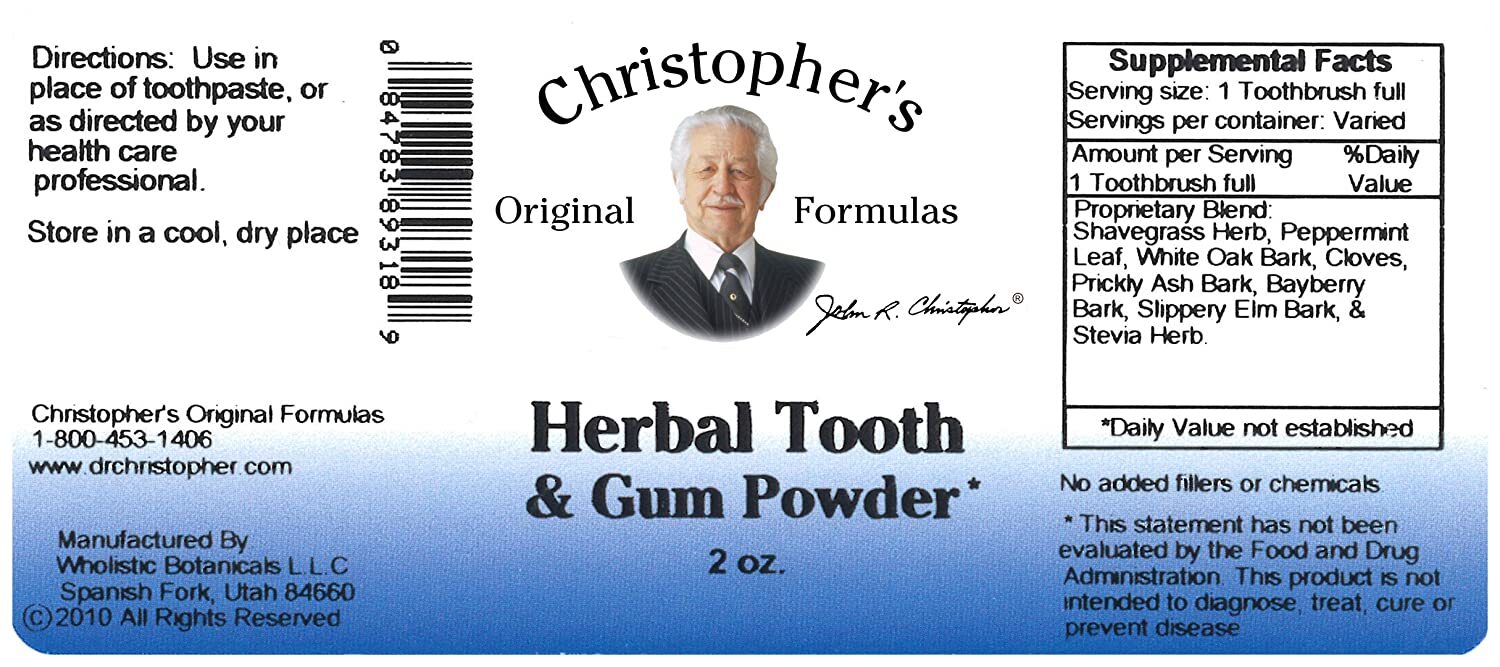 Herbal Tooth & Gum Powder, 2 oz