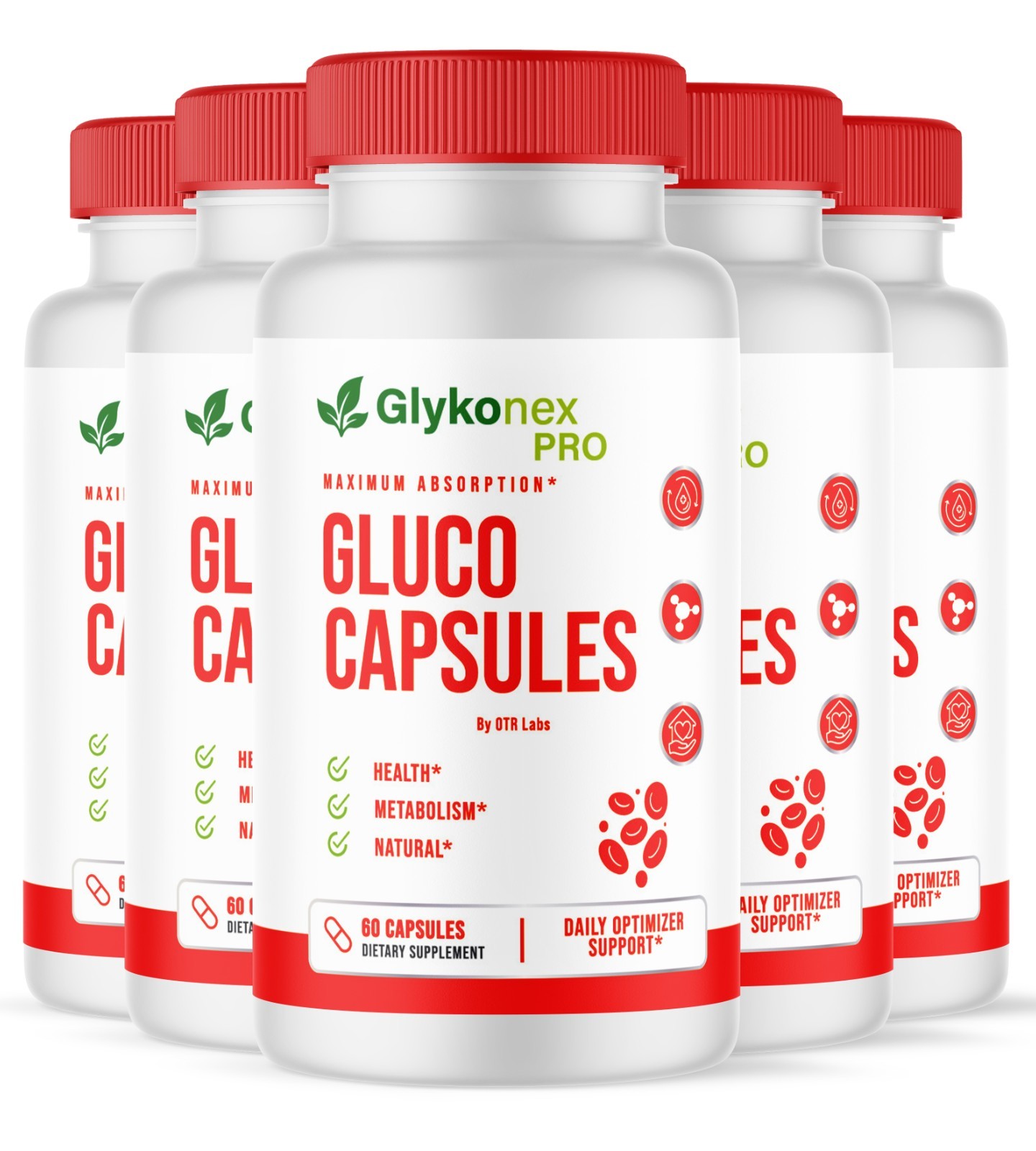 GlykoNex Gluco Capsules Blood Health Support Dietary Supplement 300 Capsules
