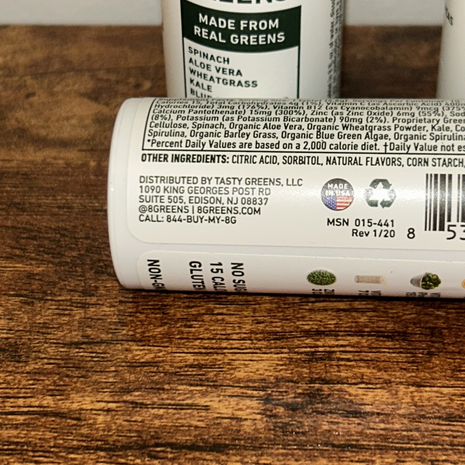 8 Greens Original 10 Tabs, Set of 6, Expires 1/2028