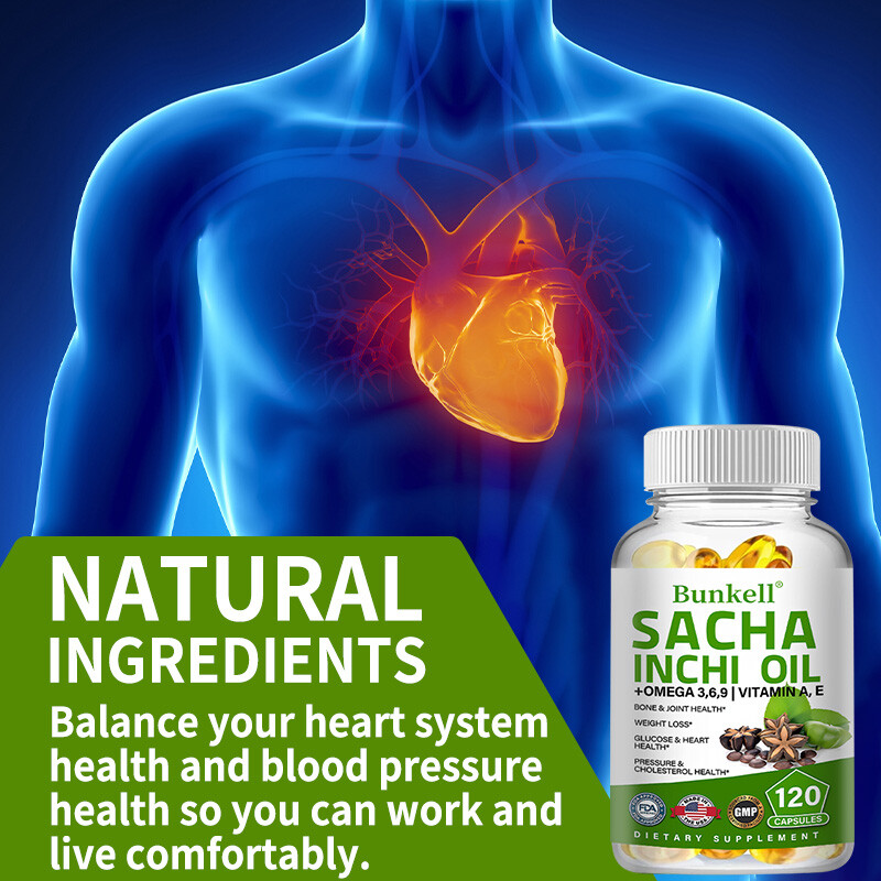500mg Sacha Inchi Oil Capsules Organic Dietary supplements Antioxidant