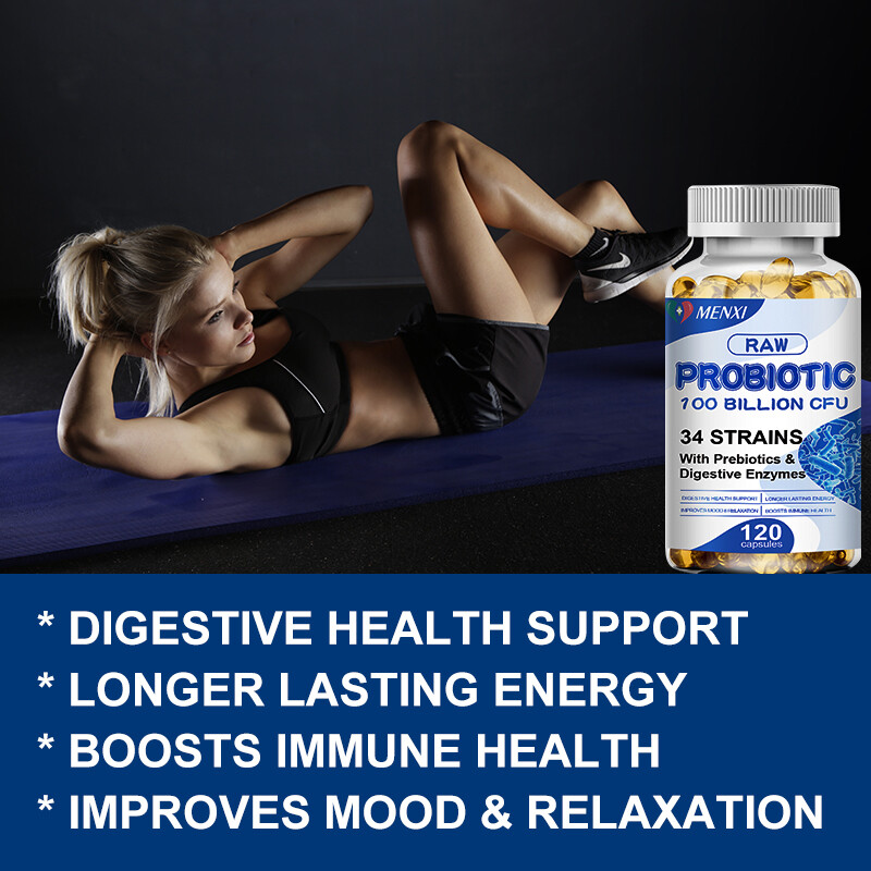 Prebiotic&Probiotics Gas,Digestive Enzymes Constipation&Bloating Relief MX