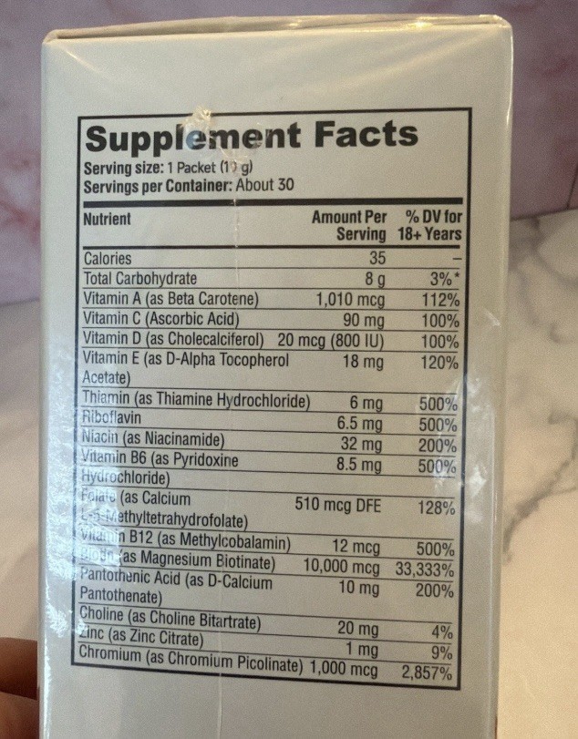 NEWCORE Liquid Multivitamin Hair Growth Passion Fruit Flavor 300g