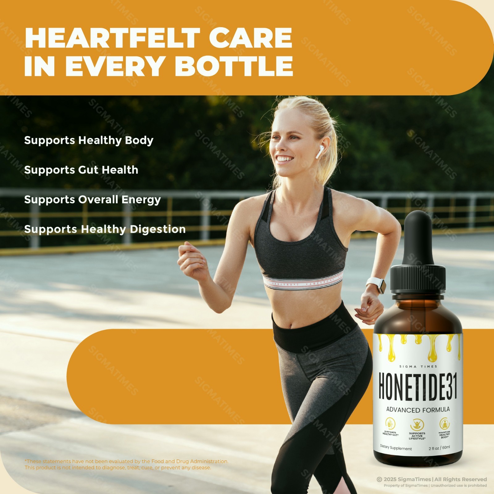 Honetide31 Drops, Liquid Supplement for Metabolism & Weight Loss (30 serving)