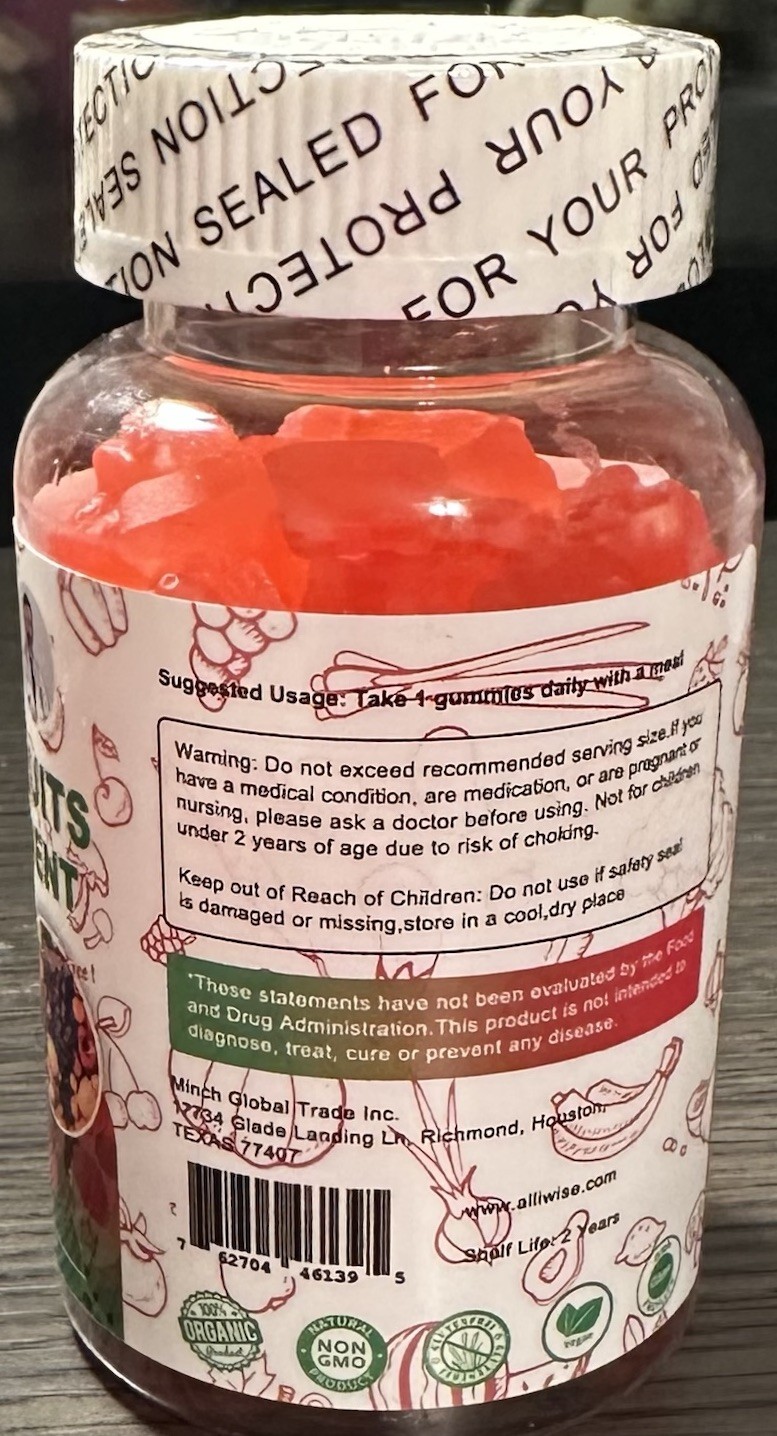 Daily Fruits Supplement (18 Fruits Blend) 90 Capsules – Gluten-Free, GMO-Free