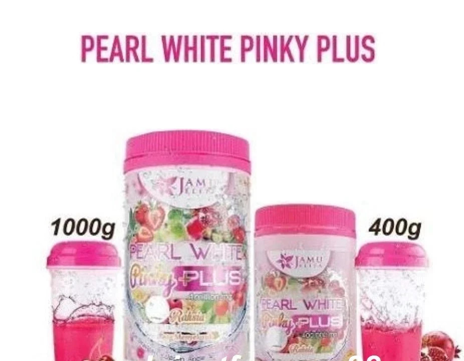 Pearl White Pinky Plus Jamu Jelita Drink Powder Woman Collagen Whitening ( X 2 )