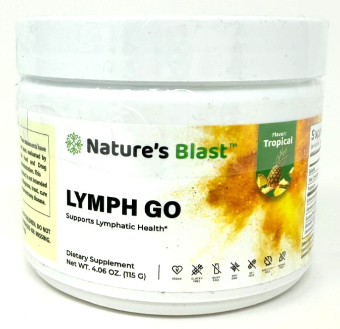 Nature’s Blast Lymph Go Tropical Flavor 4.06 oz – New/Sealed! EXP 4/2027