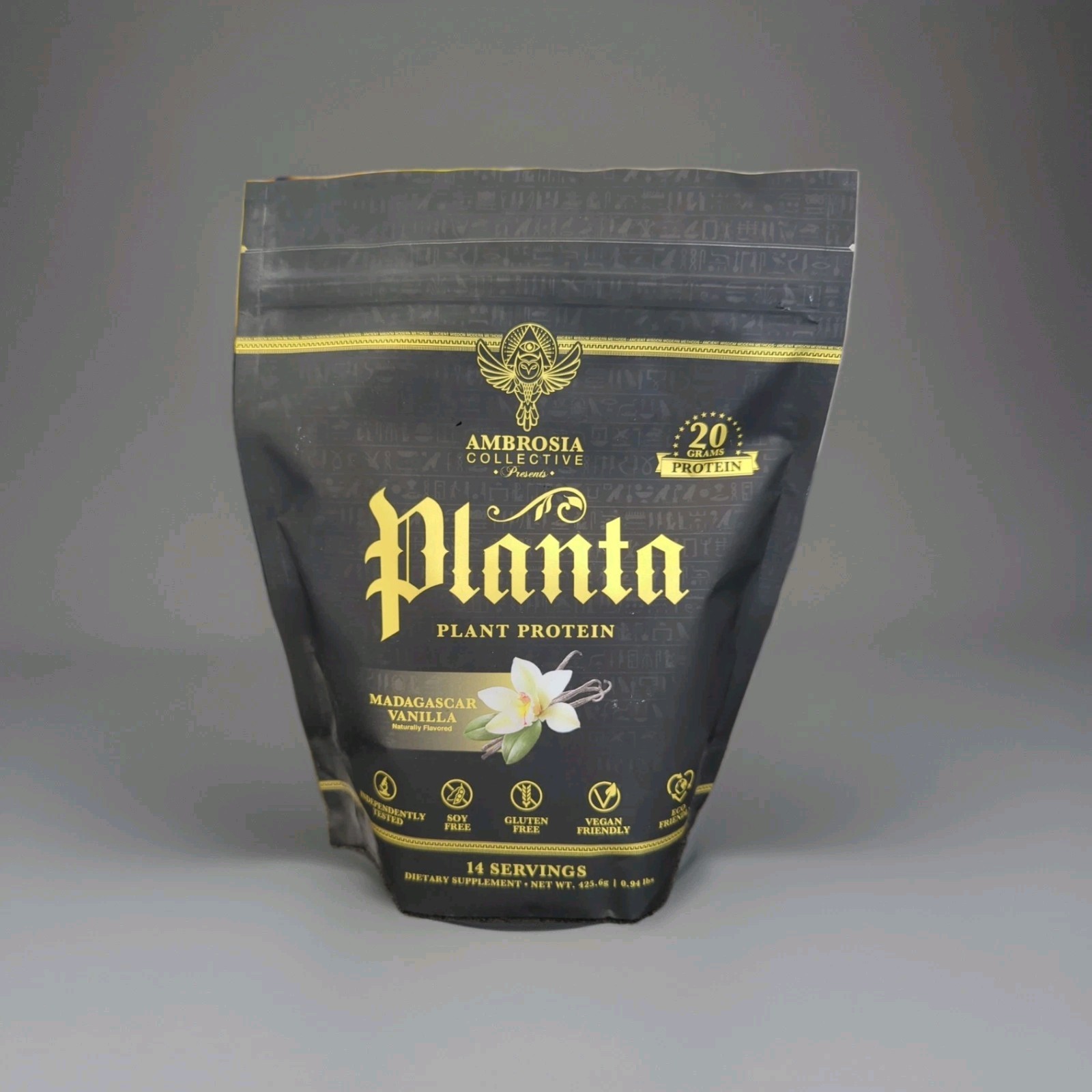 Ambrosia Collective Planta Plant Protein Madagascar Vanilla 20 Grams/14 Serving