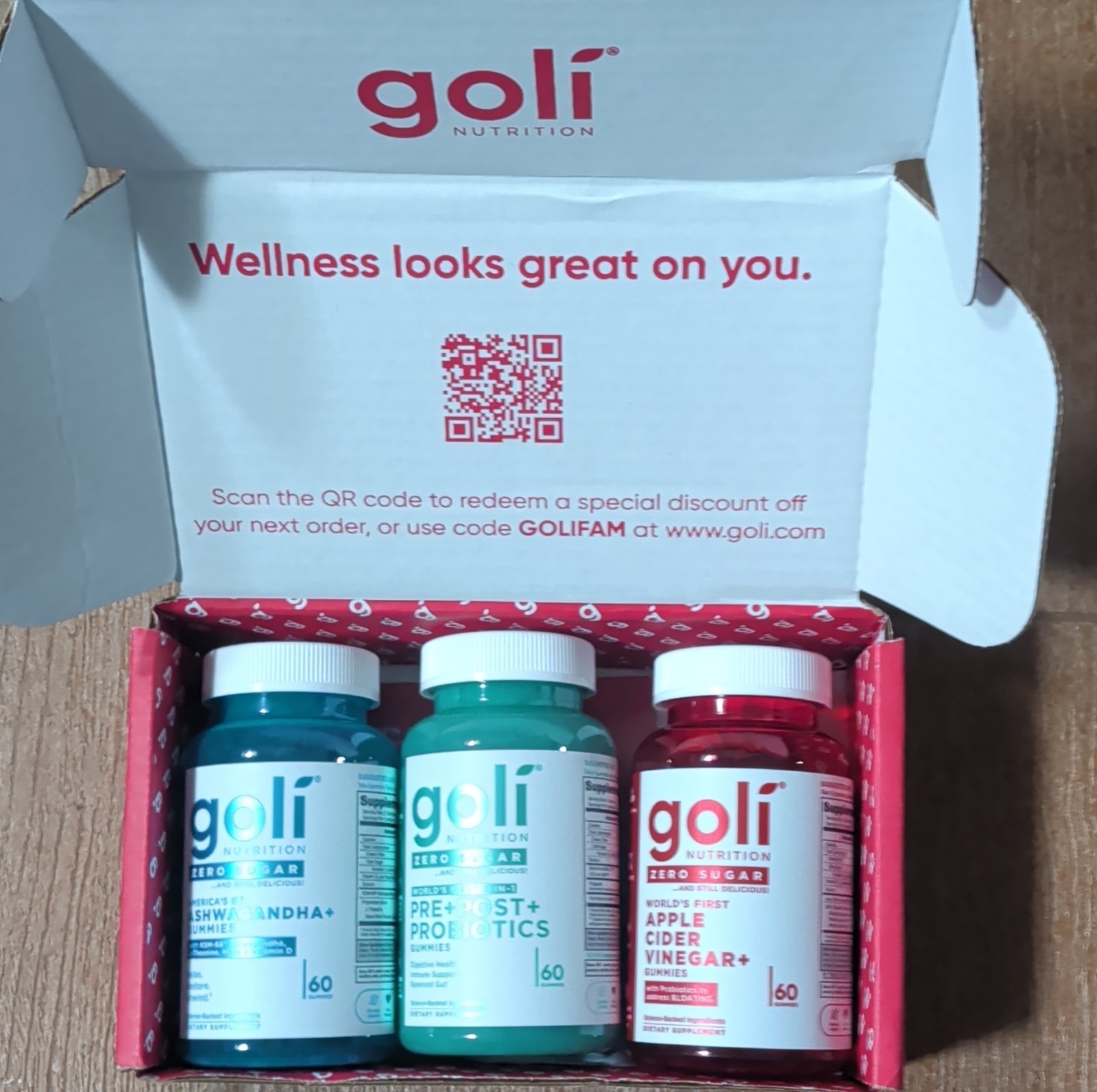 Goli Zero Sugar Trio – 180 count