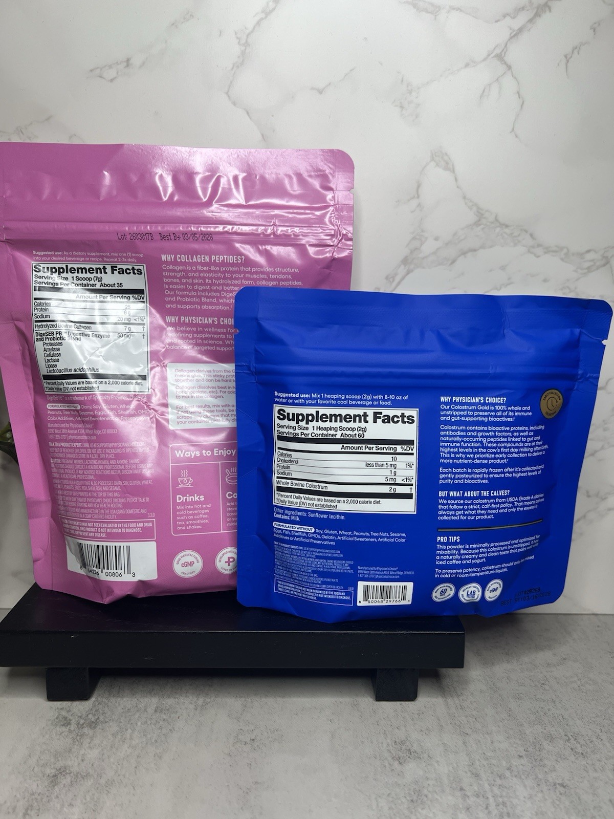 Physician’s Choice Collagen Peptides + Colostrum Powder Exp 03/2028