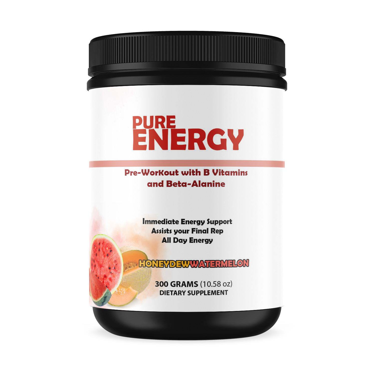 Pure Energy – Honeydew Watermelon | Boost Your Morning and Workout Energy