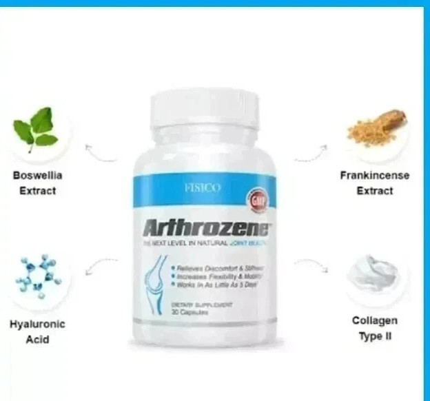 PACK OF 2 – Fisico Arthrozene Natural Joint Health Supplement 30 Capsules – NEW