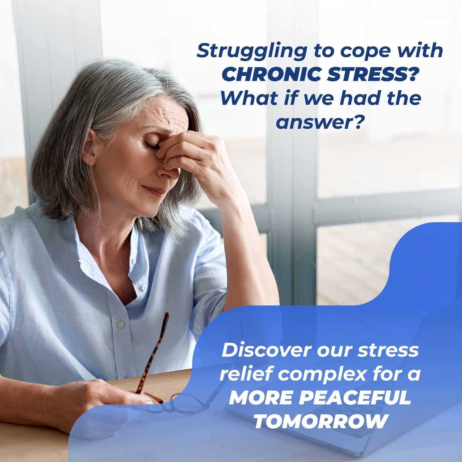 Stress Relief Supplement, Cortisol Blocker, Mood Support, PureHealth Research x6
