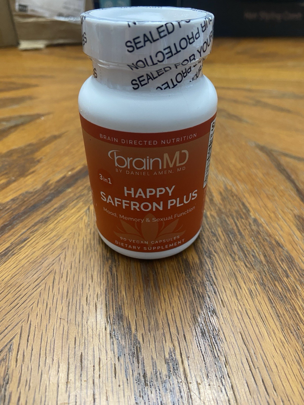 BrainMD Happy Saffron Plus 90 Vegan Capsules Mood Memory Sexual Function