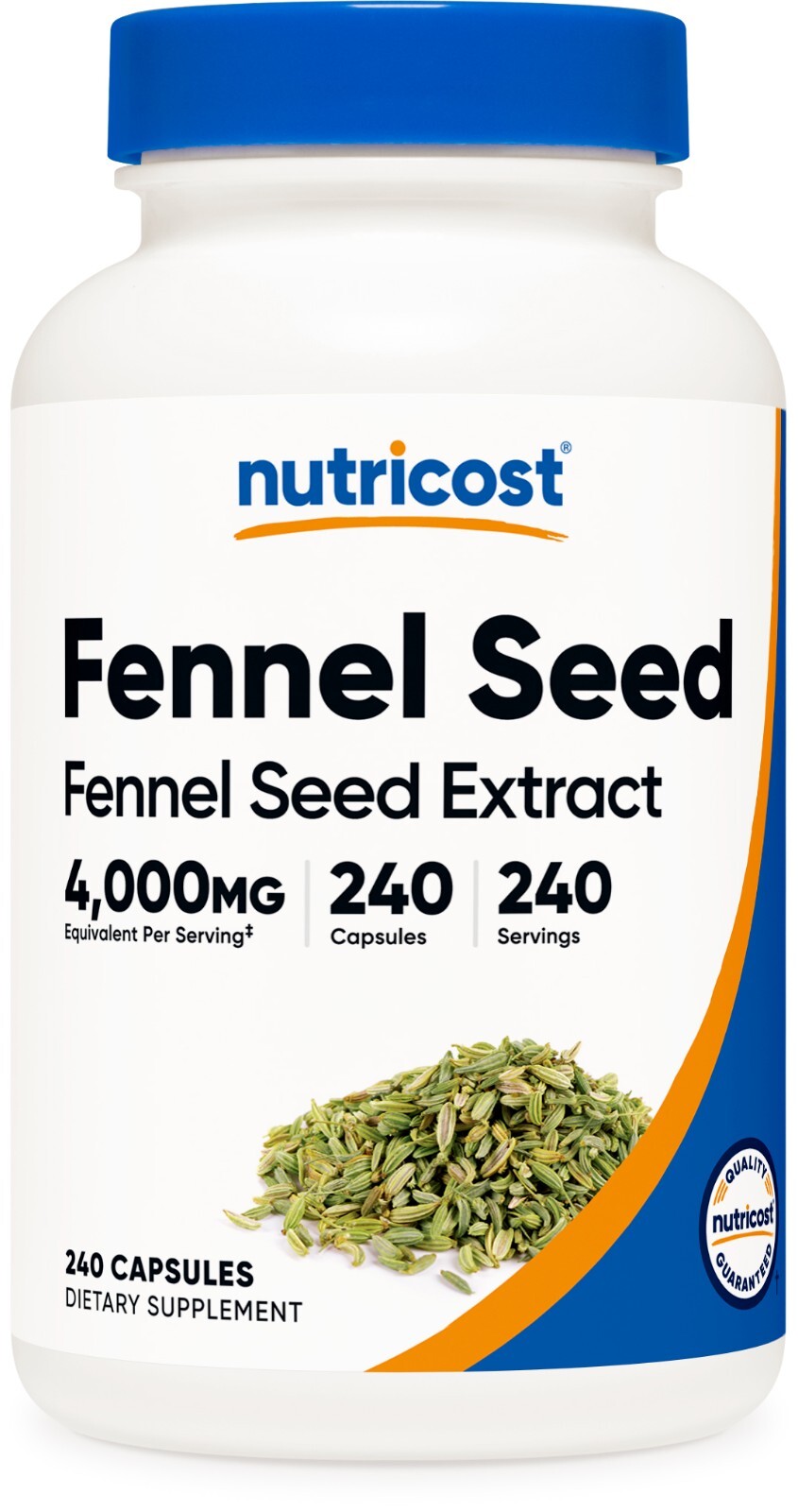 Nutricost Fennel Seed (4000 mg Equivalent) 240 Capsules – Vegan Fennel Seed