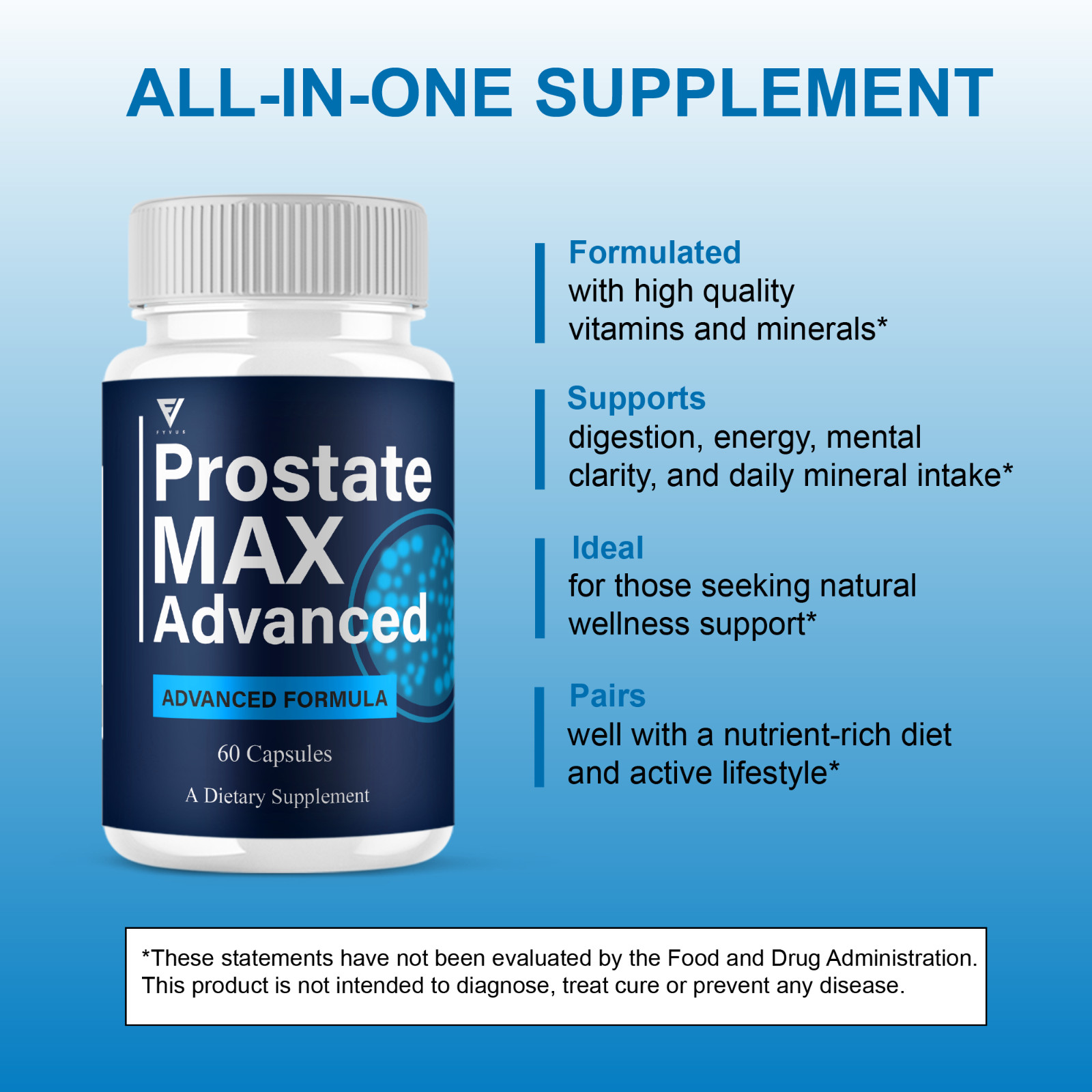 (2 Pack) Prostate Max Advanced Capsules, ProstateMax Daily Pills (120 Capsules)