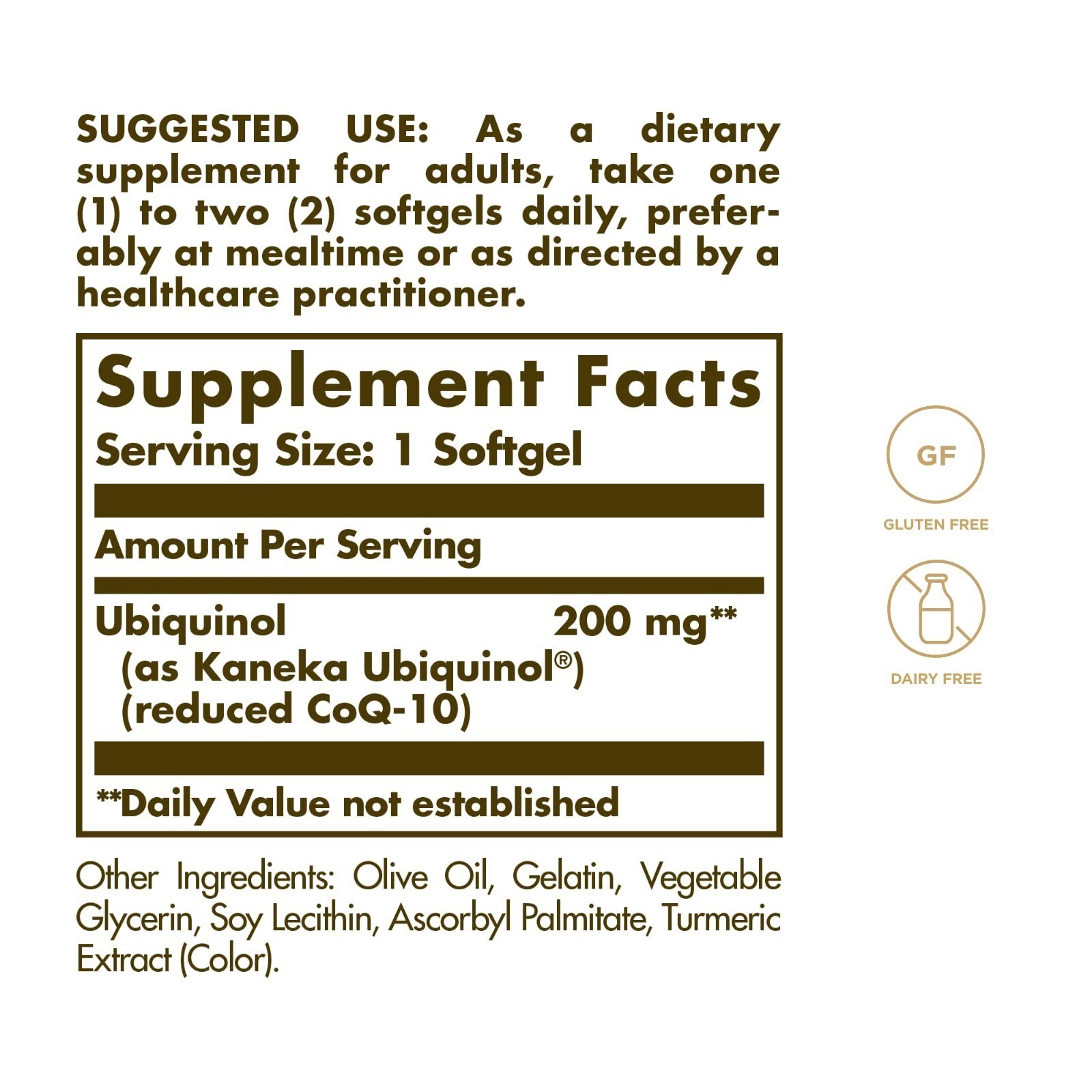 Solgar Ubiquinol 200 mg Softgels – Heart & Brain Support – 30 Count