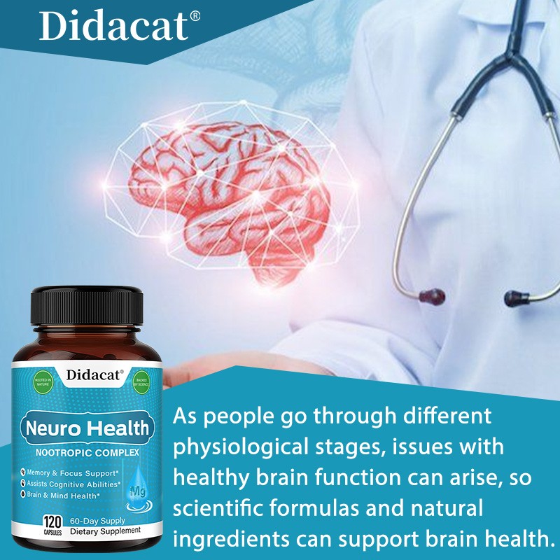 Brain Health Complex | Memory, Focus & Cognitive Support, 30/60/120 Capsule