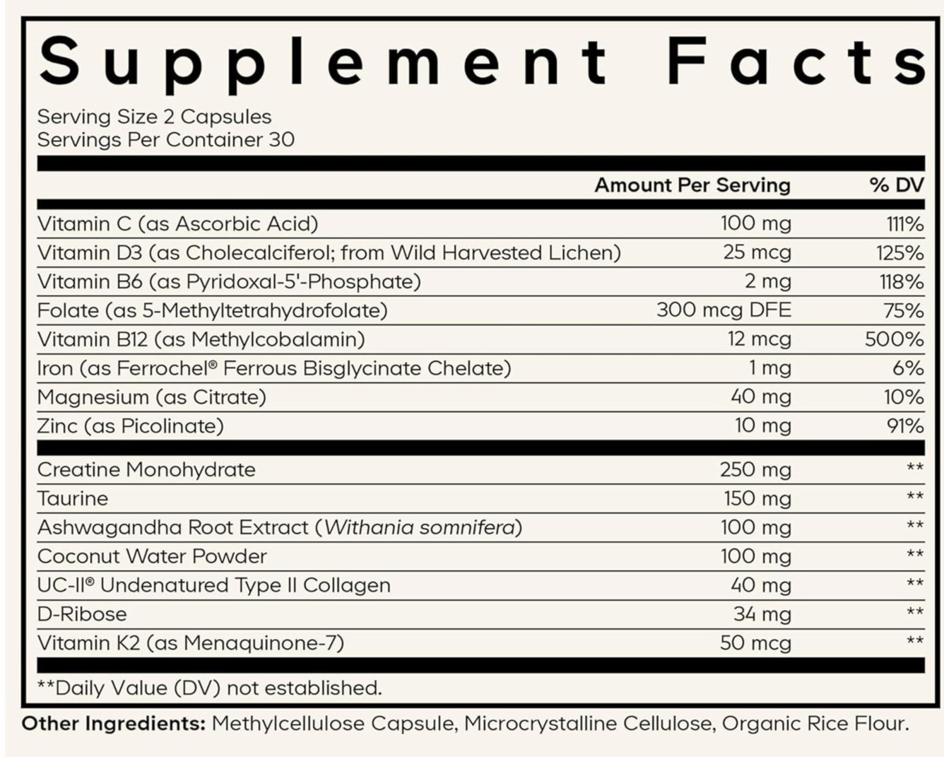 Teen Athlete Multivitamin Vitamins Sport Codeage Dietary Supplement Capsules