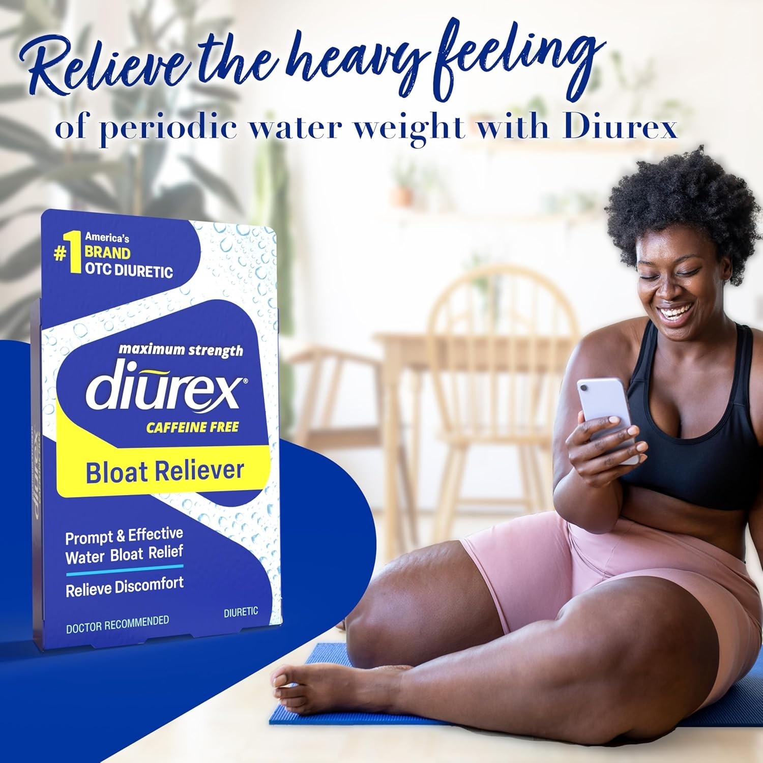 Diurex Max Water Pills – Maximum Strength Caffeine Free Diuretic – Relieve Water