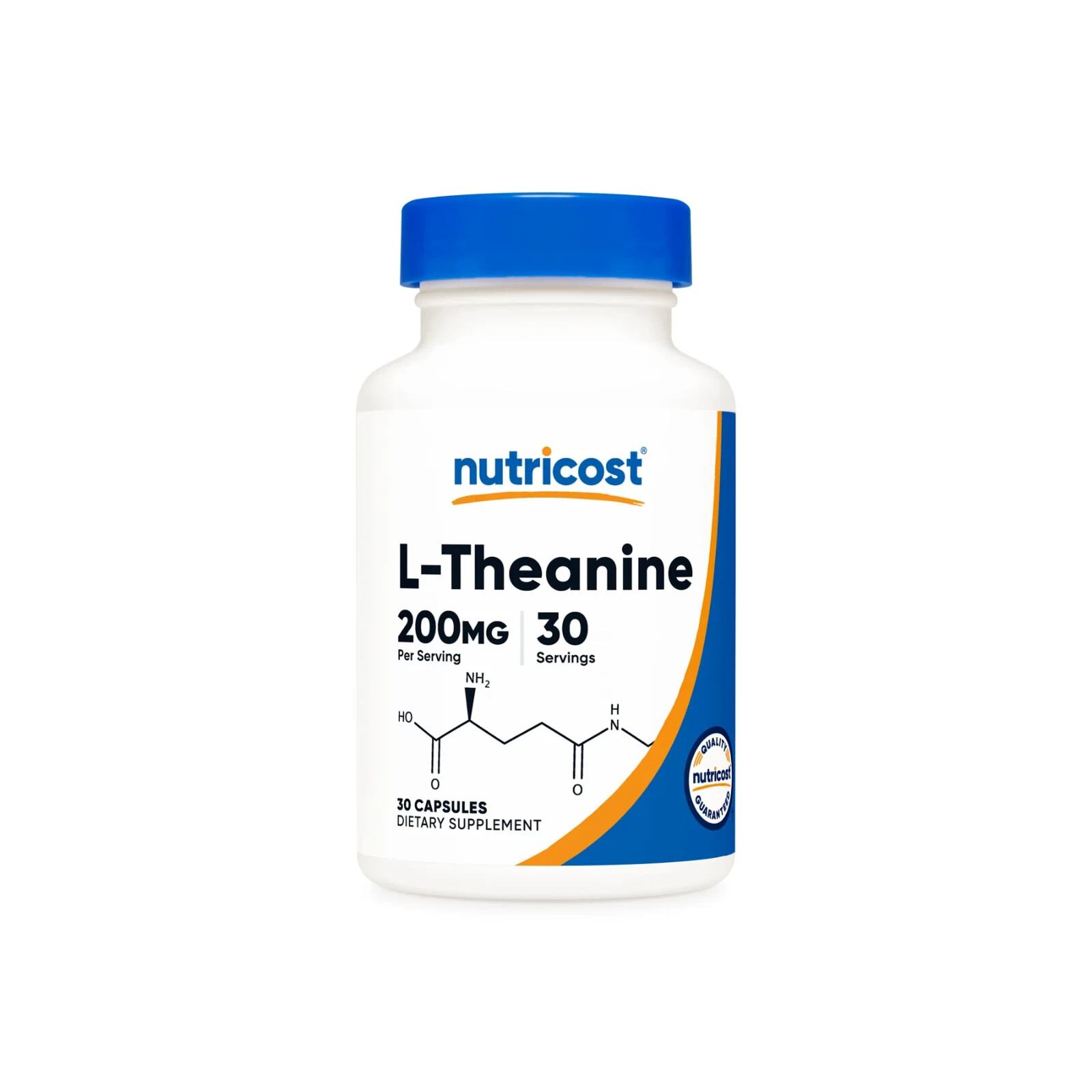 Nutricost L-Theanine 200mg, 30 Caps, Non-GMO, GF – EXP 07/2027