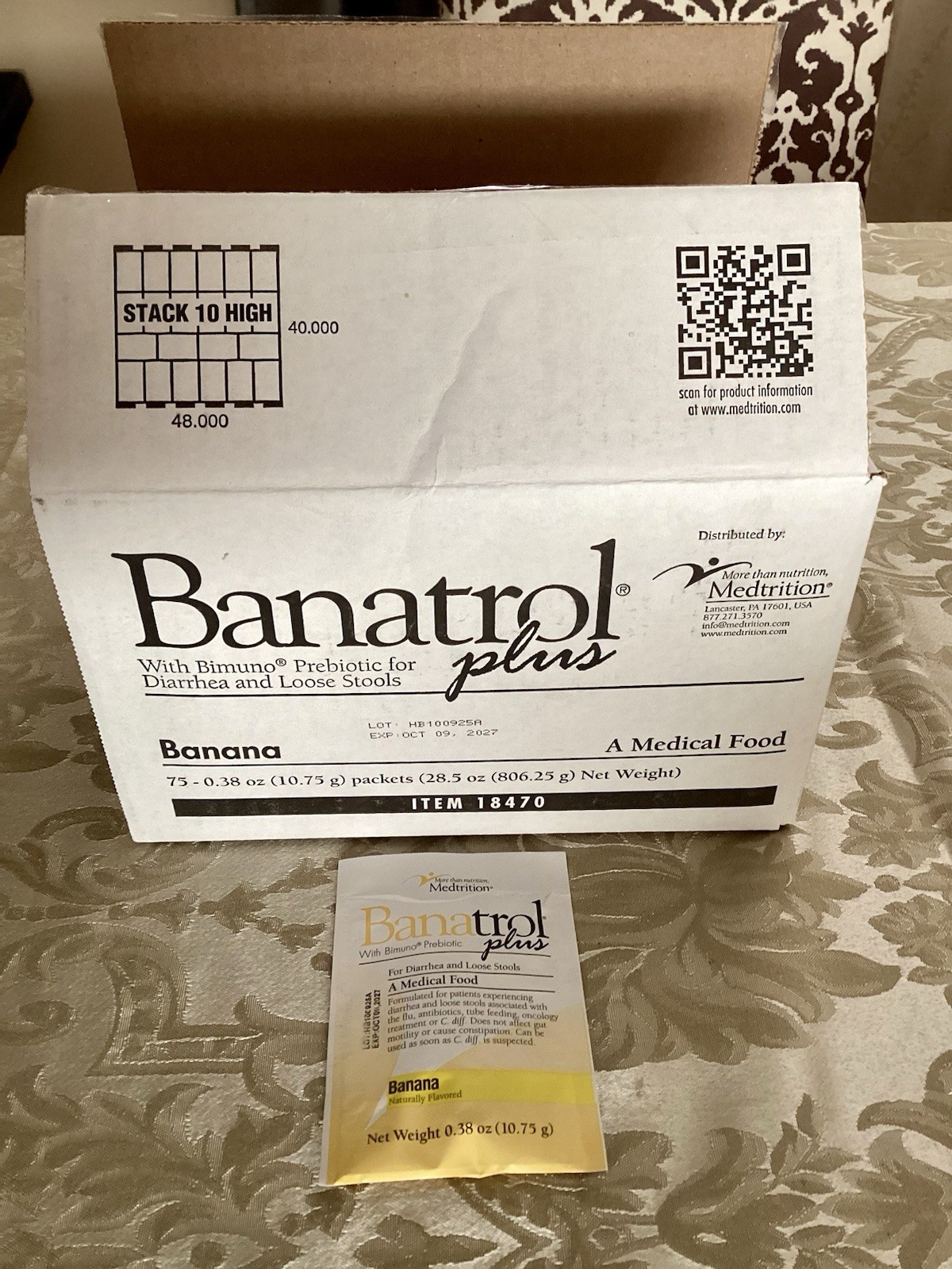 Banatrol Plus Oral Supplement Banana 10.75 Gram Packets – Box Of 75 Packets