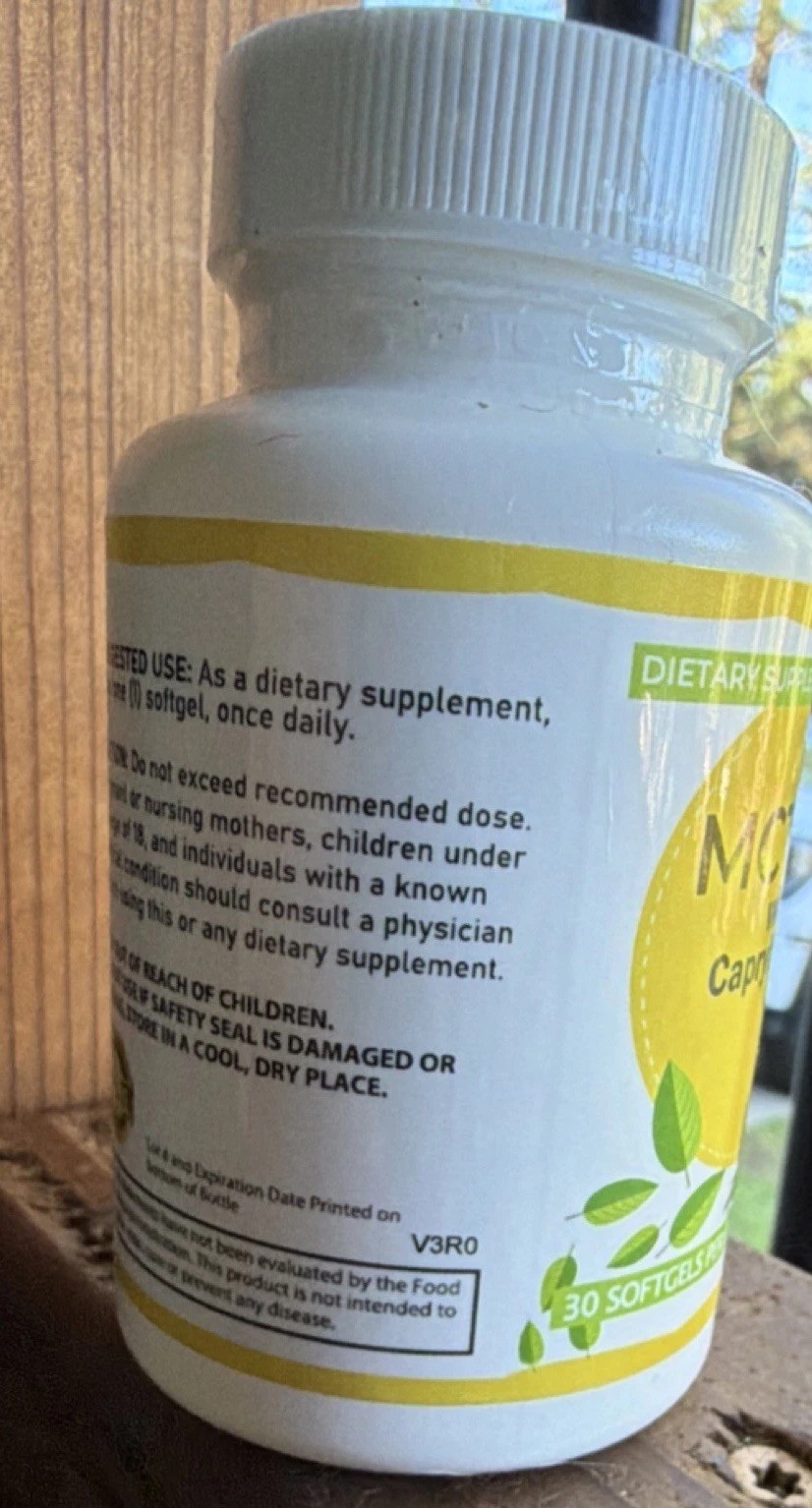 MCT Oil Softgels Caprylic Capric Acid 1000mg 30ct
