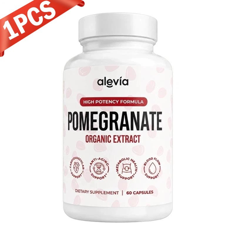 Alevia Pomegranate Capsules 60ct Organic Extract Antioxidant US